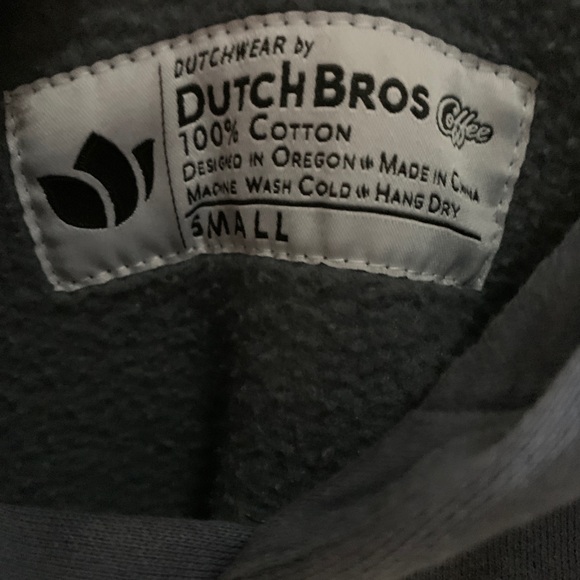 Dutch Bros Charcoal Hoodie Change the World size Small - Picture 6 of 7